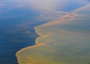 Aerial View of BP Oil Leak